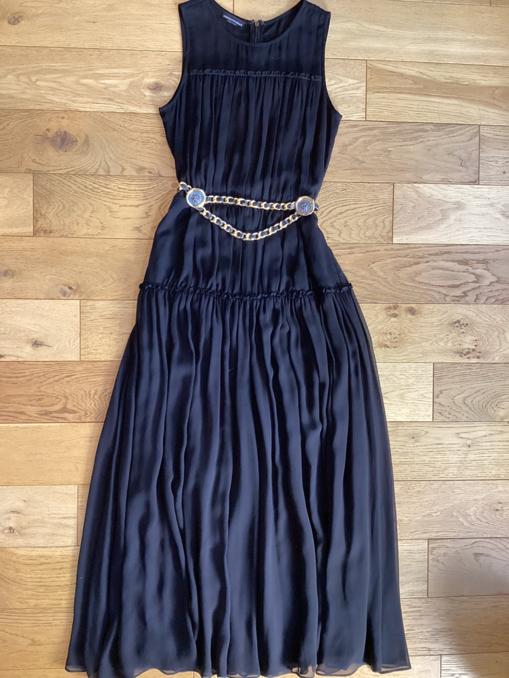 Emporio Armani 100% Mulberry silk maxi dress